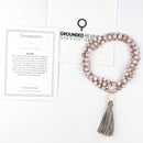 Kunzite Tassel Tasbih | Women's Islamic Prayer Beads, 99 Beads