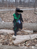 Maskan Green and Black Long Double Sided Scarf