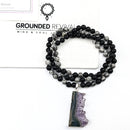 Amethyst & Lava Tasbih | Women's Islamic Prayer Beads, 99 Beads