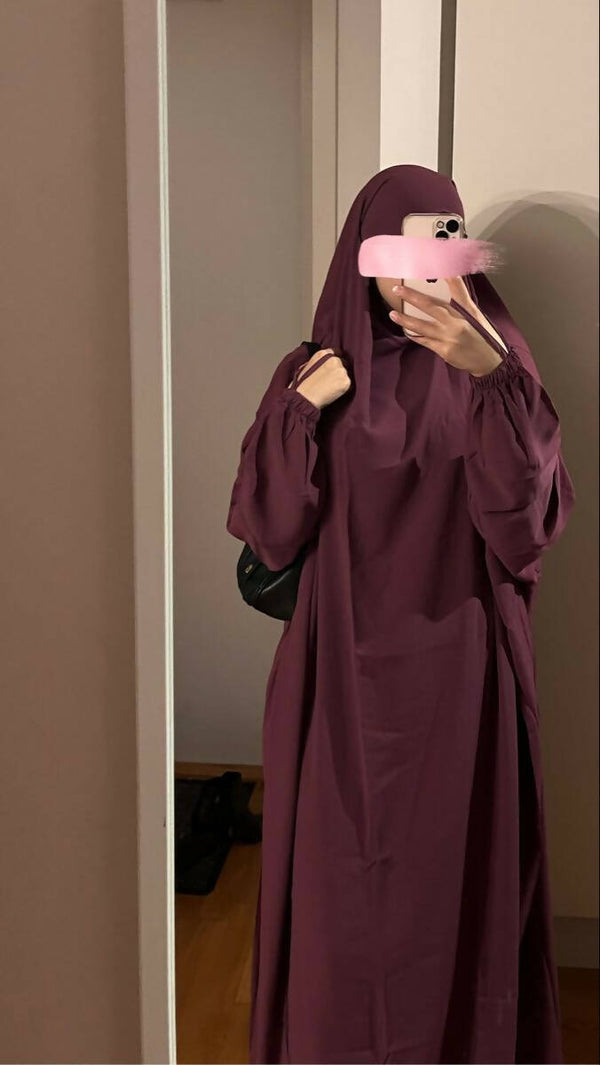 Plain Cuffed Jilbab Set 12+ Colors