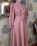 A comfortable yet elegant pleated dress, perfect for any special occasion!
