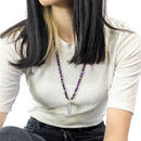 Purple Agate Tasbih | Women's Islamic Prayer Beads, 99 Beads