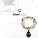 Sardonyx & Smoky Quartz Tasbih | Women's Islamic Prayer Beads, 99 Beads