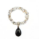 Sardonyx & Smoky Quartz Tasbih | Women's Islamic Prayer Beads, 99 Beads