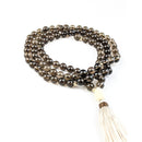 Smoky Quartz Tassel Tasbih | Women's Islamic Prayer Beads, 99 Beads