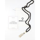 Smoky Quartz Tassel Tasbih | Women's Islamic Prayer Beads, 99 Beads