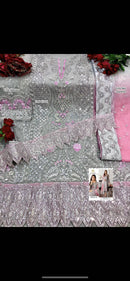 Presenting the Al Amara stitched dress with handcrafted work and detailed embroidery to make you look absolutely stunning this Eid! 