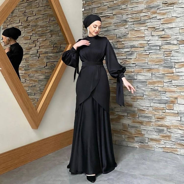Hijab Black Maxi Skirt Modest Zunairah Modest Skirt Top Set