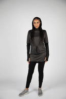 Women's Yana Hoodie styled with leggings  modest