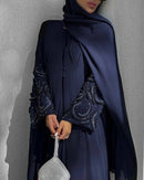 Sabeel Blue Embellished Abaya
