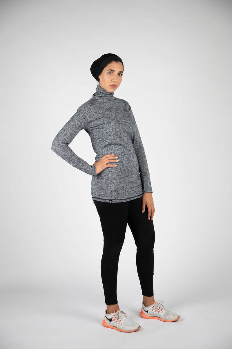 Black Workout Hijab versatile 