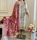 Noor embellished pakistani dress 3 pc set
