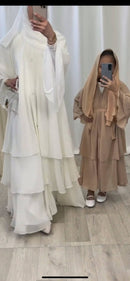 The ivory white abaya which you all loved is now available for your little one as well!