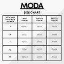 Satin Maxi Dress with Pockets