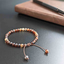 Coffee Agate Tasbih Bracelet | Men's Misbaha, 33 Beads