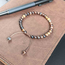Coffee Agate Tasbih Bracelet | Men's Misbaha, 33 Beads