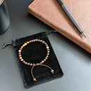 Coffee Agate Tasbih Bracelet | Men's Misbaha, 33 Beads