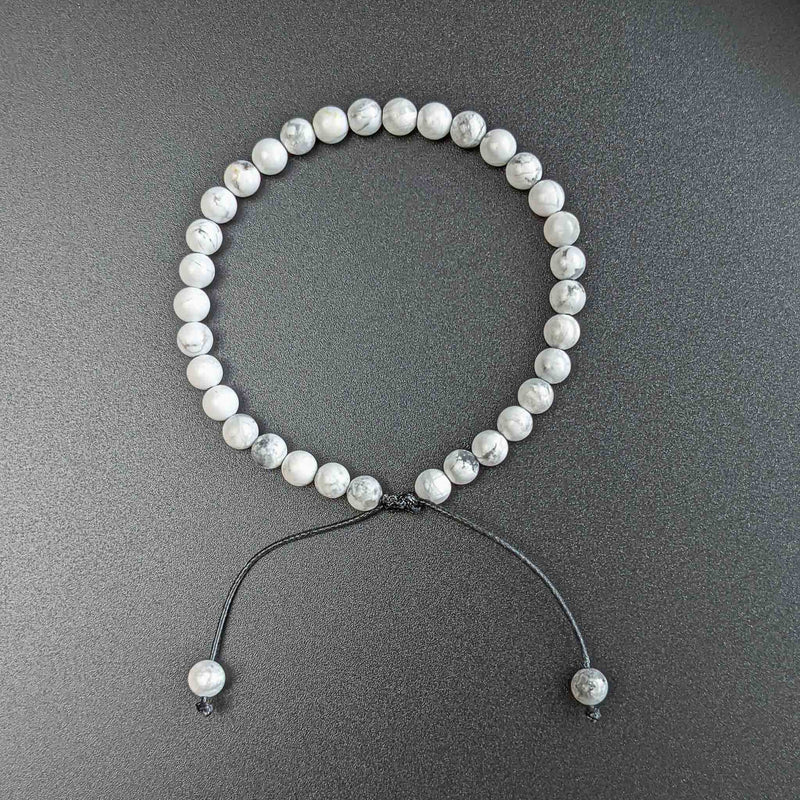 Calm Bracelet Tasbih pour homme avec 33 perles en pierre d'howlite