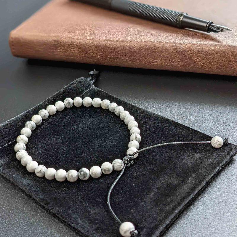 Howlite Tasbih Bracelet Men s Misbaha 33 Dhikr Beads howlite-tasbih-bracelet-men-s-misbaha-33-dhikr-beads