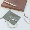 Howlite Tasbih Bracelet | Women's Dhikr Beads, 33 Beads