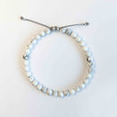 Howlite Tasbih Bracelet | Women's Dhikr Beads, 33 Beads