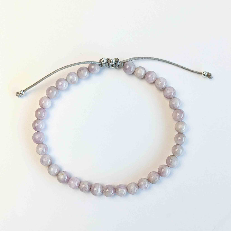 Kunzite Tasbih Bracelet | Women's Dhikr Beads, 33 Beads