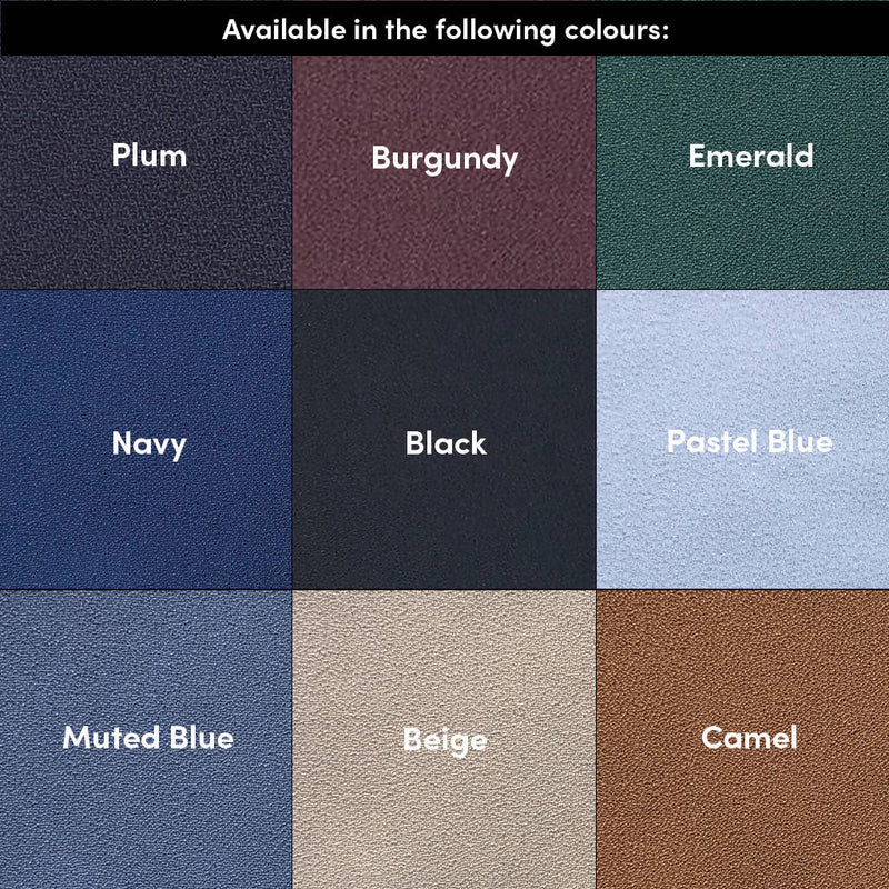 Nerine Abaya fabric colour chart