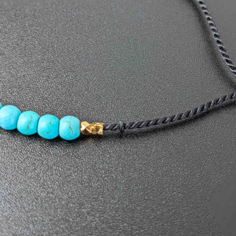 Turquoise Tassel Tasbih Bracelet | Women's Tasbeeh Beads, 33 Beads