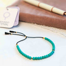 Turquoise Tassel Tasbih Bracelet | Women's Tasbeeh Beads, 33 Beads