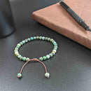 African Turquoise Tasbih Bracelet | Men's Misbaha, 33 Beads