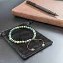 African Turquoise Tasbih Bracelet | Men's Misbaha, 33 Beads