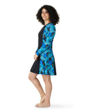 Ocean zip thru swim dress SPF50+