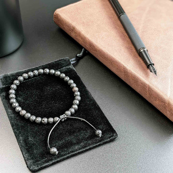 Lava Stone Tasbih Bracelet | Men's Misbaha, 33 Beads