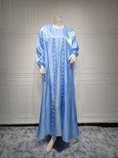 Couple Matching Outfit - Light Blue Satin