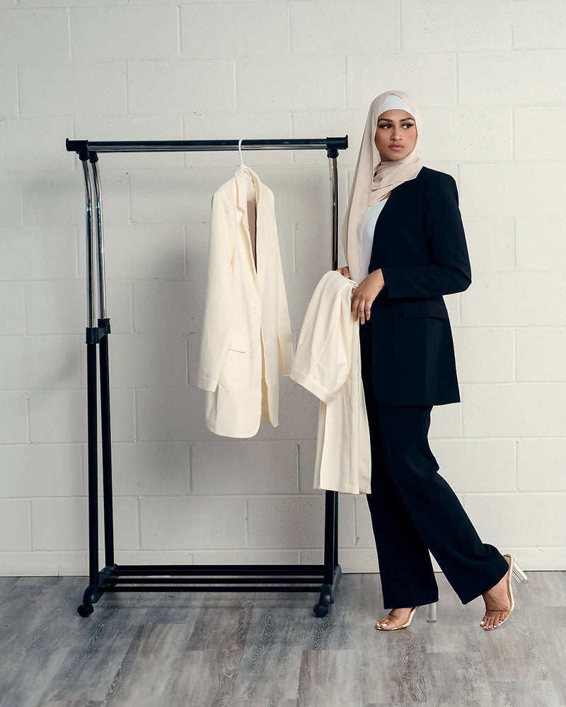 Hijab organizer!! I used 3 pant racks to achieve this :) For my