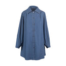 Casual Tunic blue denim women's buttoned custom minimalistic