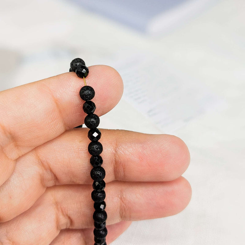 Lava & Spinel Tasbih Bracelet | Women's Misbaha, 33 Beads