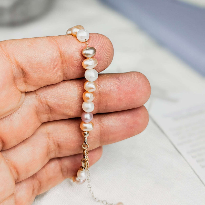 Mixed Pearl Tasbih Bracelet | Women's Misbaha, 33 Beads