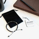 Silver Obsidian Tasbih Bracelet | Men's Misbaha, 33 Beads