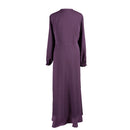 Back of Mina Abaya in purple custom 