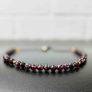 Garnet Tassel Tasbih Bracelet | Women's Tasbeeh Beads, 33 Beads