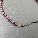 Garnet Tassel Tasbih Bracelet | Women's Tasbeeh Beads, 33 Beads