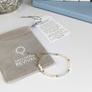 Pearl & Sapphire Tasbih Bracelet | Women's Misbaha, 33 Beads