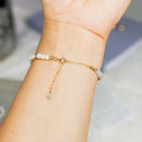 Pearl & Sapphire Tasbih Bracelet | Women's Misbaha, 33 Beads