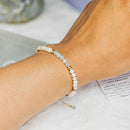 Pearl & Sapphire Tasbih Bracelet | Women's Misbaha, 33 Beads