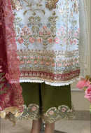 Noor embellished pakistani dress 3 pc set