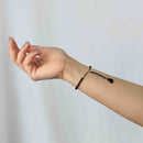 Black Spinel Tassel Tasbih Bracelet | Women's Tasbeeh Beads, 33 Beads