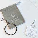 Black Spinel Tassel Tasbih Bracelet | Women's Tasbeeh Beads, 33 Beads