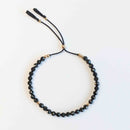 Black Spinel Tassel Tasbih Bracelet | Women's Tasbeeh Beads, 33 Beads