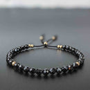 Black Spinel Tassel Tasbih Bracelet | Women's Tasbeeh Beads, 33 Beads